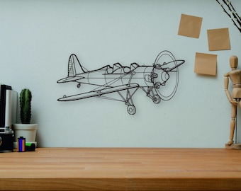 Ryan PT 22 Recruit Svg DXF Airplane Model | CNC Laser Cut File