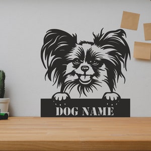 Papillon hond SVG/DXF - digitale download pdf, dxf, Cdr, Ai, Svg - Laser CNC plasma waterjet Papillon hond dxf - Papillon hond Svg - dxf-bestanden