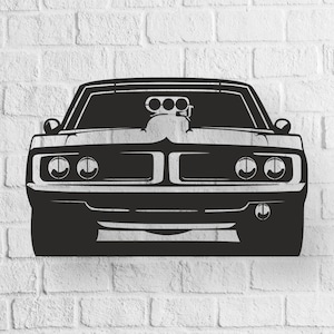 American Muscle Car Dxf - American Muscle Car Svg - Digital Download Pdf, Dxf, Cdr, Ai, Svg - Laser CNC Plasma Waterjet