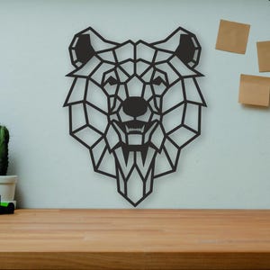 Geometric Wolf SVG/DXF - Digital Download (Dxf, Svg, Pdf, Cdr, Ai) - Laser CNC Plasma Waterjet - Wolf Dxf - Wolf  Svg - Dxf Files