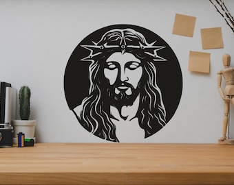 Jesus SVG/DXF - Jesus Svg/Dxf-Digital Download (Dxf, Svg, Pdf, Cdr, Ai)-Laser CNC Plasma Waterjet - Jesus Dxf - Jesus Svg