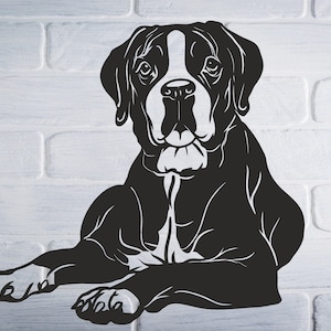 Dog SVG/DXF - Digital Download Pdf, Dxf, Cdr, Ai, Svg - Laser CNC Plasma Waterjet - Dog Dxf - Dog Svg - metal cutting - Dxf Files -Svg Files