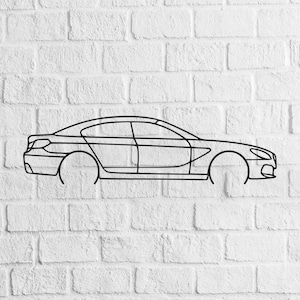 M6 Gran Coupe 2013 Dxf - M6 Gran Coupe 2013 Svg - Digital Download Pdf, Dxf, Cdr, Ai, Svg - Laser CNC Plasma Waterjet - Car Vector Files