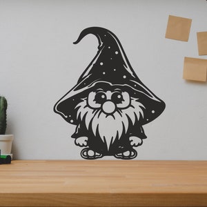 Gnome SVG/DXF - Digital Download svg,dxf,pdf,ai,cdr - Laser cnc Plasma Waterjet, Gnome  Dxf - Gnome  Svg - Dxf Files - Svg Files - Metal cut