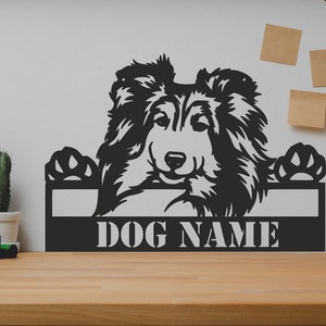 Shetland Sheepdog SVG/DXF - Digital Download Pdf, Dxf, Cdr, Ai, Svg - Laser CNC Plasma Waterjet -Shetland Sheepdog Dxf-Shetland Sheepdog Svg