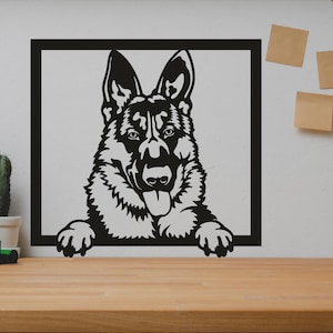 Dog SVG/DXF - Digital Download Pdf, Dxf, Cdr, Ai, Svg - Laser CNC Plasma Waterjet - Dog Dxf - Dog Svg - metal cutting - Dxf Files -Svg Files
