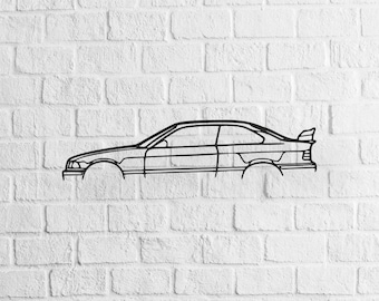 E36 M3 Cs SVG/DXF - E30 M3 Dxf - E30 M3 Svg - téléchargement numérique Pdf, Dxf, Cdr, Ai, Svg - Laser CNC Plasma jet d'eau - fichiers vectoriels de voiture
