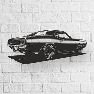American Muscle Car Dxf - American Muscle Car Svg - Digital Download Pdf, Dxf, Cdr, Ai, Svg - Laser CNC Plasma Waterjet