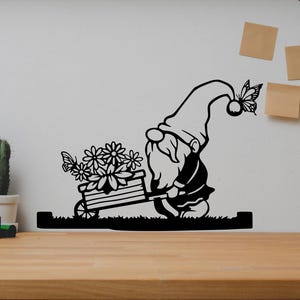 Wichtel SVG / DXF - Digitaler Download svg, dxf, pdf, ai, cdr - Laser cnc Plasmen Wasserstrahl, Gnom Dxf - Gnomüp - Dxf-Dateien - Dxf-Dateien - Metallschnitt