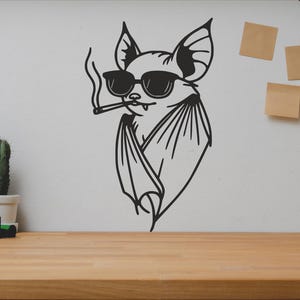 bat smoking a cigarette Smoking Bats