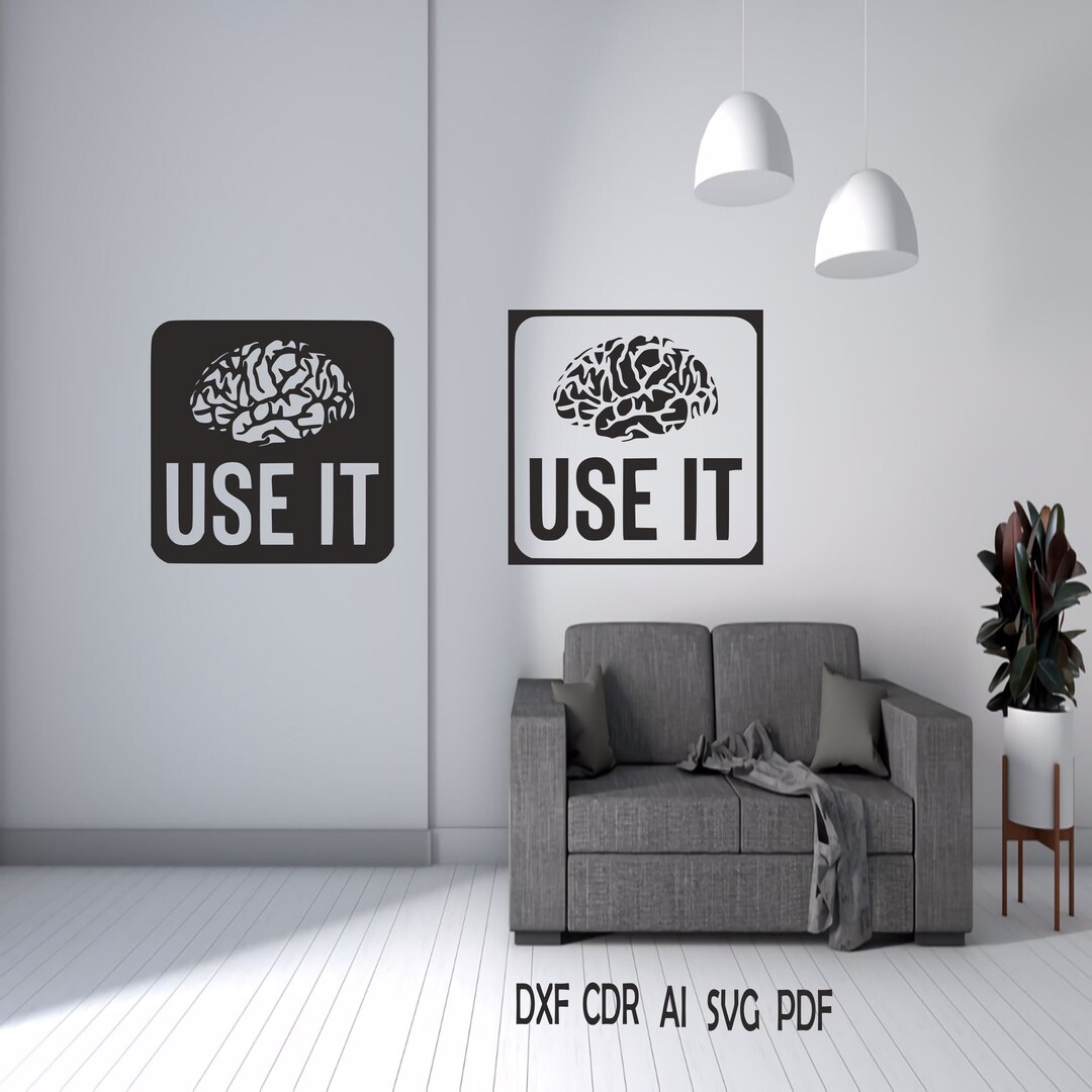 Brain Dxf Brain SVG/DXF - Digital Download Svg,dxf,pdf,ai,cdr - Laser Cnc Plasma ...