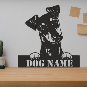 Manchester Terrier Dog SVG/DXF - Digital Download Pdf, Dxf, Cdr, Ai, Svg - Laser CNC Plasma Waterjet - Terrier Dog Dxf - Terrier Dog Svg