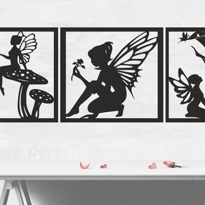 Fairy SVG/DXF - Digital Download (Dxf, Svg, Pdf, Cdr, Ai) - Laser CNC Plasma Waterjet - Fairy Dxf - Fairy Svg - Svg Files - Dxf Files