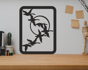 Bird SVG/DXF - Digital Download (Dxf, Svg, Pdf, Cdr, Ai) - Laser CNC Plasma Waterjet - Bird Dxf - Bird Svg - Dxf files - Svg files-Metal cut