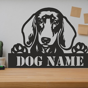 Dackel Hund SVG/DXF - Digitaler Download Pdf, Dxf, Cdr, Ai, Aufbügler - Laser CNC Plasma Wasserstrahl - Dackel Hund Dxf- Dackel Hund svg