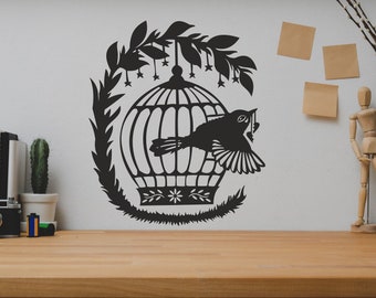 Bird SVG/DXF - Digital Download (Dxf, Svg, Pdf, Cdr, Ai) - Laser CNC Plasma Waterjet - Bird Dxf - Bird Svg - Dxf files - Svg files-Metal cut