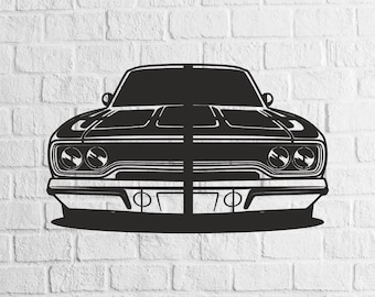 American Muscle Car SVG/DXF - American Muscle Car Dxf - American Muscle Car Svg - Pdf, Dxf, Cdr, Ai, Svg - Laser CNC Plasma Waterjet