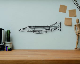 RAF F-4K Phantom SVG Dxf Airplane Model | CNC Laser Cut File