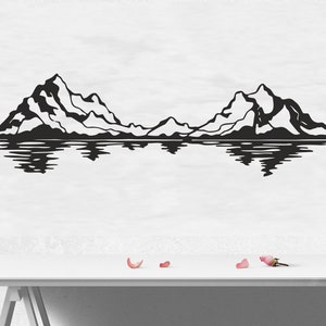 Mountain SVG/DXF - Digital Download (Dxf, Svg, Pdf, Cdr, Ai) - Laser CNC Plasma Waterjet - Mountain Dxf - Mountain Svg - Svg Files-Dxf Files