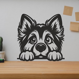 Dog SVG/DXF - Digital Download Pdf, Dxf, Cdr, Ai, Svg - Laser CNC Plasma Waterjet - Dog Dxf - Dog Svg - metal cutting