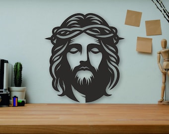 Jesus SVG/DXF - Jesus Dxf - Jesus Svg - Digital Download (Dxf, Svg, Pdf, Cdr, Ai)-Laser CNC Plasma Waterjet - Dxf Files - Svg Files