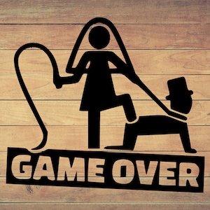 Game over SVG/DXF - Download digitale (Dxf, Svg, Pdf, Cdr, Ai) - Laser CNC Plasma Waterjet - Game over Dxf - Game over Svg - taglio metalli