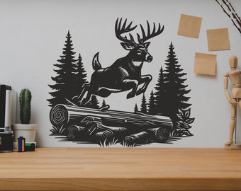 Deer SVG Files - Deer DXF  Files - Digital Download Pdf, Dxf, Cdr, Ai, Svg - Laser CNC Plasma Waterjet - Deer  Dxf - Deer Svg - Vector Files