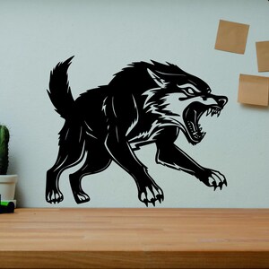Wolf SVG/DXF - Digital Download Pdf, Dxf, Cdr, Ai, Svg - Laser CNC Plasma Waterjet - Wolf Dxf -Wolf Svg-metal cutting-Dxf File -Svg Files