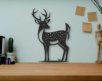 Gazelle SVG/DXF - Gazelle Dxf - Gazelle Svg , Digital Download (Dxf, Svg, Pdf, Cdr, Ai) - Laser CNC Plasma Waterjet , Vector Files