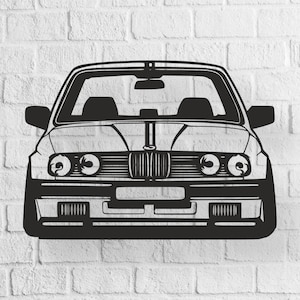 Car Sillohuette SVG/DXF - Car Sillohuette Dxf - Car Sillohuette Svg - Digital Download Pdf, Dxf, Cdr, Ai, Svg - Laser CNC Plasma Waterjet