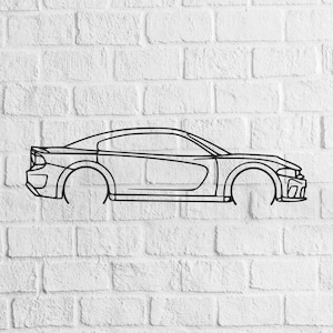 SRT Hellcat Dxf -SRT Hellcat Svg - Digital Download Pdf, Dxf, Cdr, Ai, Svg - Laser CNC Plasma Waterjet