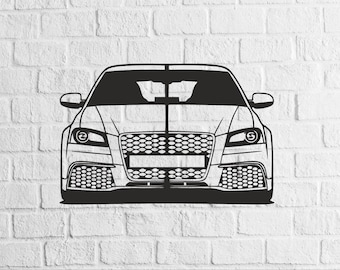 Car Sillohuette SVG/DXF - Car Sillohuette Dxf - Car Sillohuette Svg - Digital Download Pdf, Dxf, Cdr, Ai, Svg - Laser CNC Plasma Waterjet