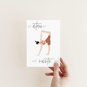 Postkarte Yoga Ich raste aus A6