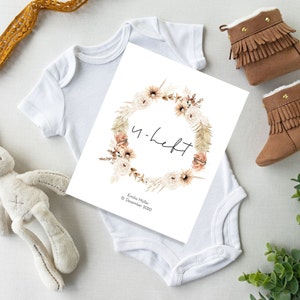 U-Heft & Impfpass Hülle Floral aus weichem PVC⎪Geschenk zur Geburt⎪personalisiert⎪individuelles Geschenk Kind
