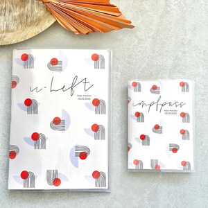 U-Heft & Impfpass Hülle Abstrakt aus weichem PVC⎪Geschenk zur Geburt⎪personalisiert⎪individuelles Geschenk Kind