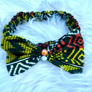 The Jubilee Bow - multicolor hair bow - hair bow for girls - African fabric hair bow - hair accessories for girls -  classic style hairbow