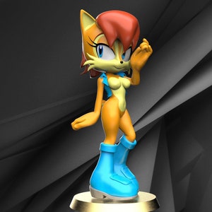 Princess Sally Acorn | Sonic The Hedgehog | 3D Printed | Resin | Figurine | 1/12th Scale