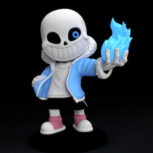 Sans the Skeleton | Undertale | 3D Printed | Resin | Figurine | 1/12th Scale