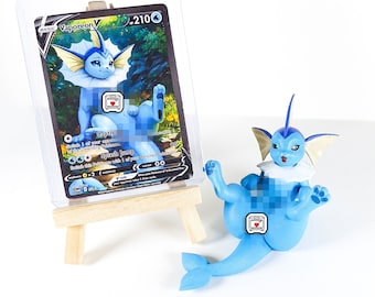 Female Vaporeon Most Breedable Meme - Resin 3D Print Garage Kit & Promo Full Art Cards For Adults | Vaporeon Human Compatibility Copypasta