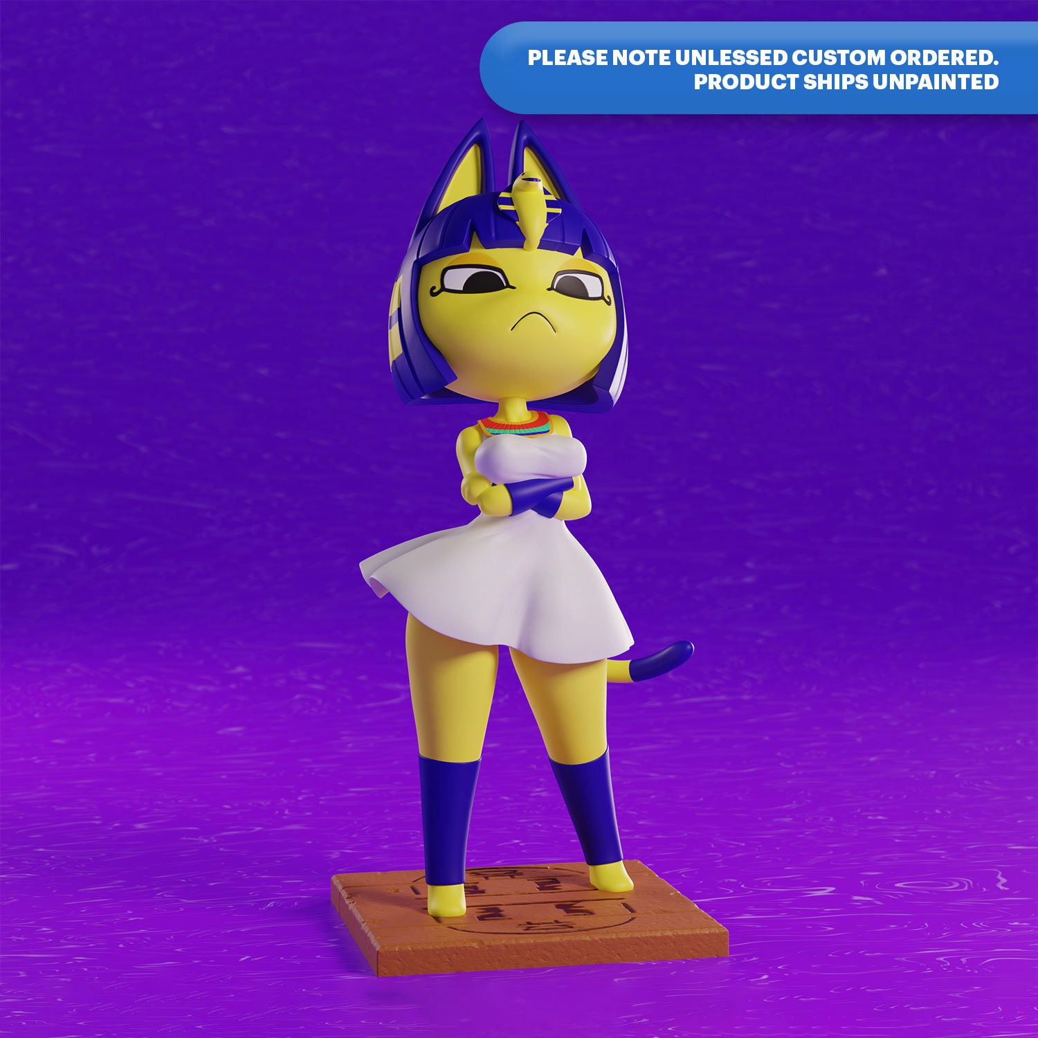 Ankha Zone Dancing Cat Animal Crossing 3D Printed Solid Etsy Hong Kong