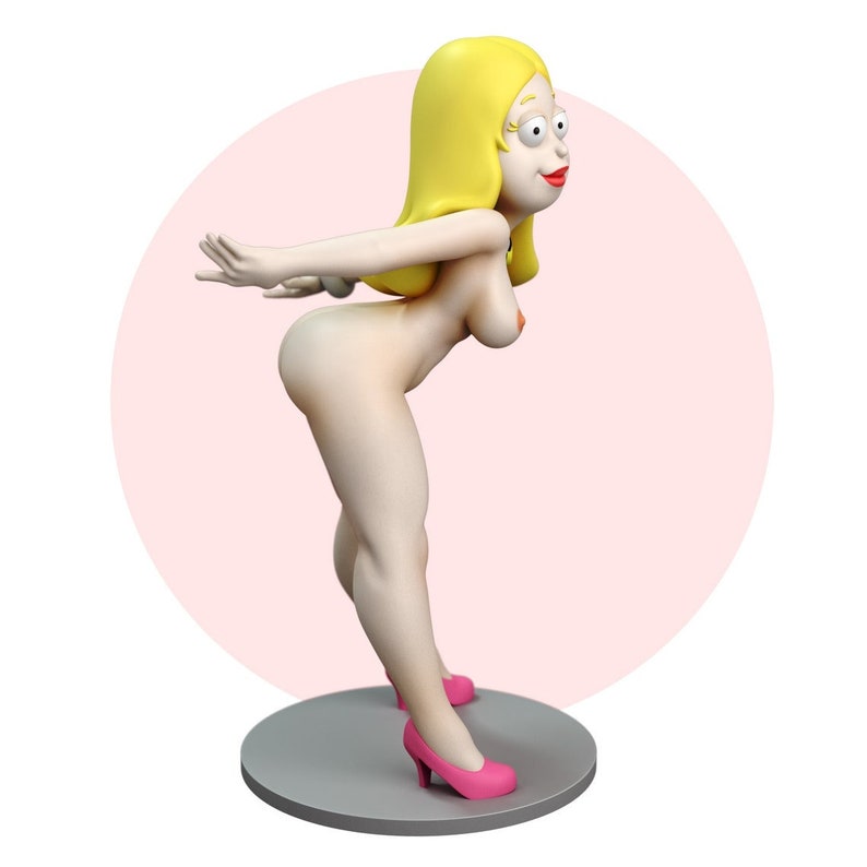 Francine Smith Figurine American Dad 3D Printed Solid Resin Gifts Garage Kit Collectable 1/12th Scale image 5