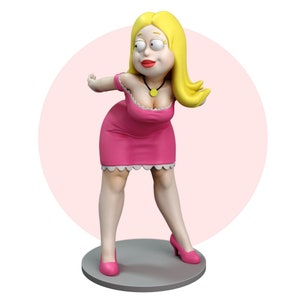 Francine Smith Figurine American Dad 3D Printed Solid Resin Gifts Garage Kit Collectable 1/12th Scale image 2