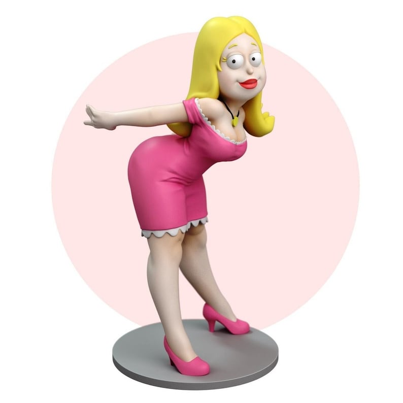 Francine Smith Figurine American Dad 3D Printed Solid Resin Gifts Garage Kit Collectable 1/12th Scale SFW