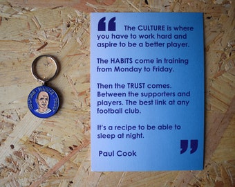 Paul Cook 'Culture, Habits, Trust' Key Ring