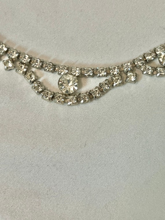 Vintage Kramer Rhinestone necklace - image 6