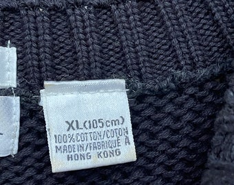 Vintage Men’s Hand Knit Henry Gretchen Geometeic Sweater Size X-Large