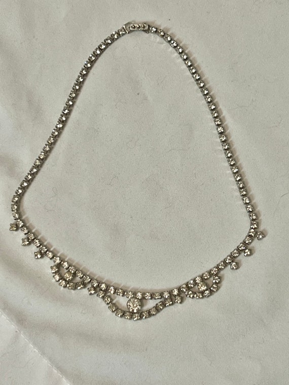 Vintage Kramer Rhinestone necklace - image 1