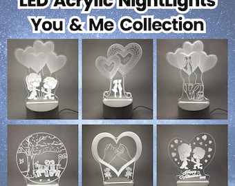 Led Acrylic NightLights - You & Me Collection