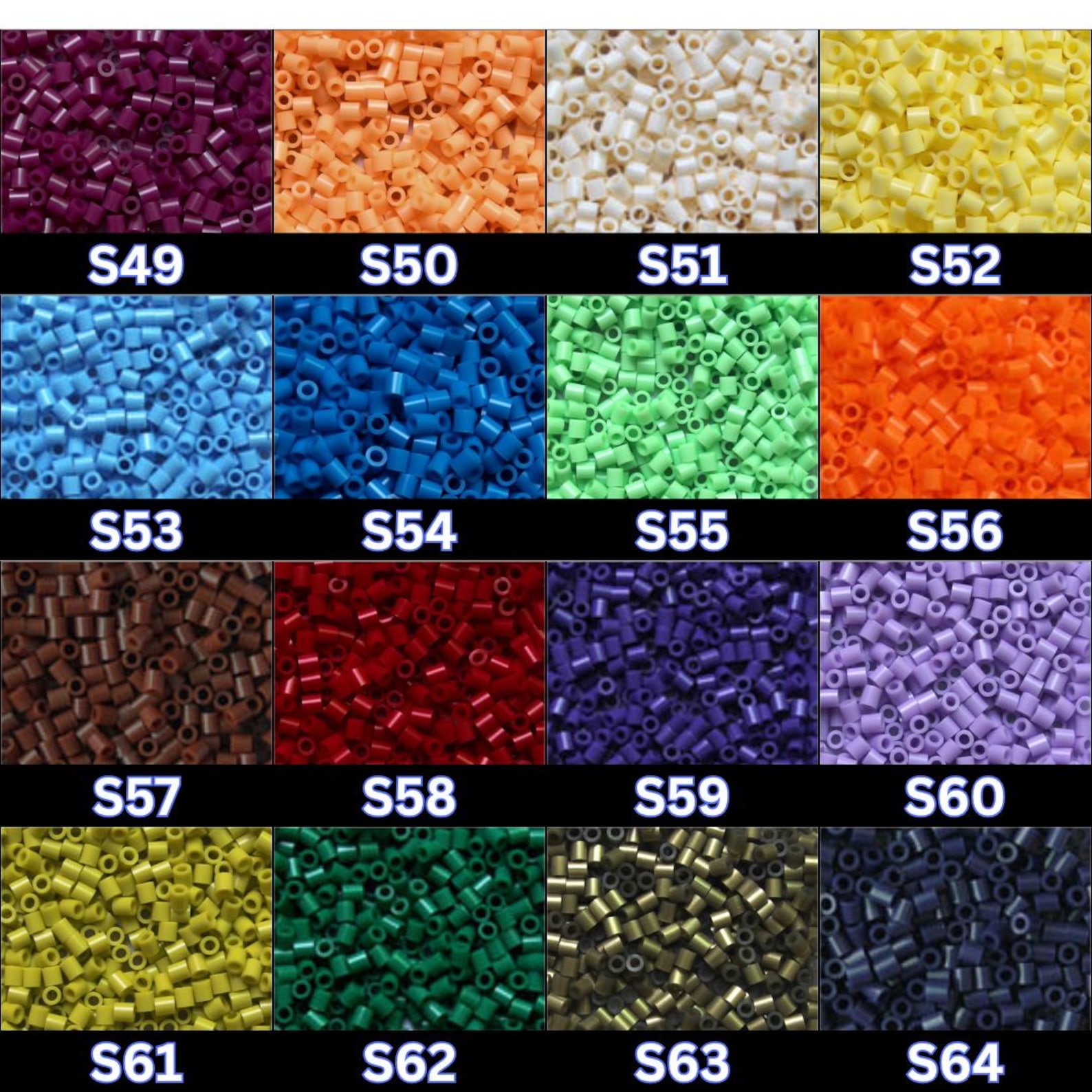 Artkal S-series 5mm Fuse Beads – 6,000 Count Single Colors S02–S91 ...