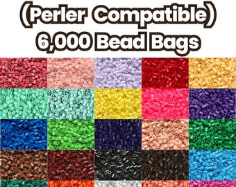 Artkal S-Series 5mm Fuse Beads  – 6,000 Count Single Colors S02–S91 | Perler/Hama Compatible | Pixel Art, Pegboard & Kandi Crafts